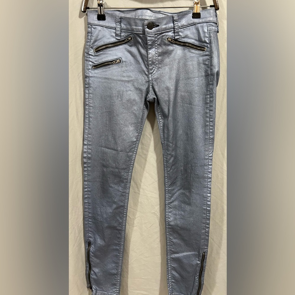Rag & Bone Women's Steel Metallic Slim Jeans